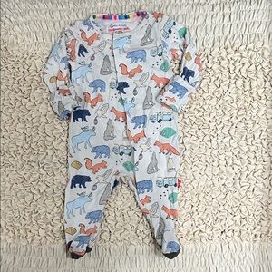 Magnetic Me Multicolor Animal Print Footie
